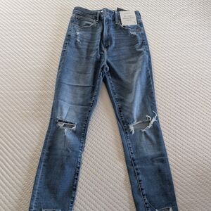 Abercrombie Distressed High Rise Skinny Jeans